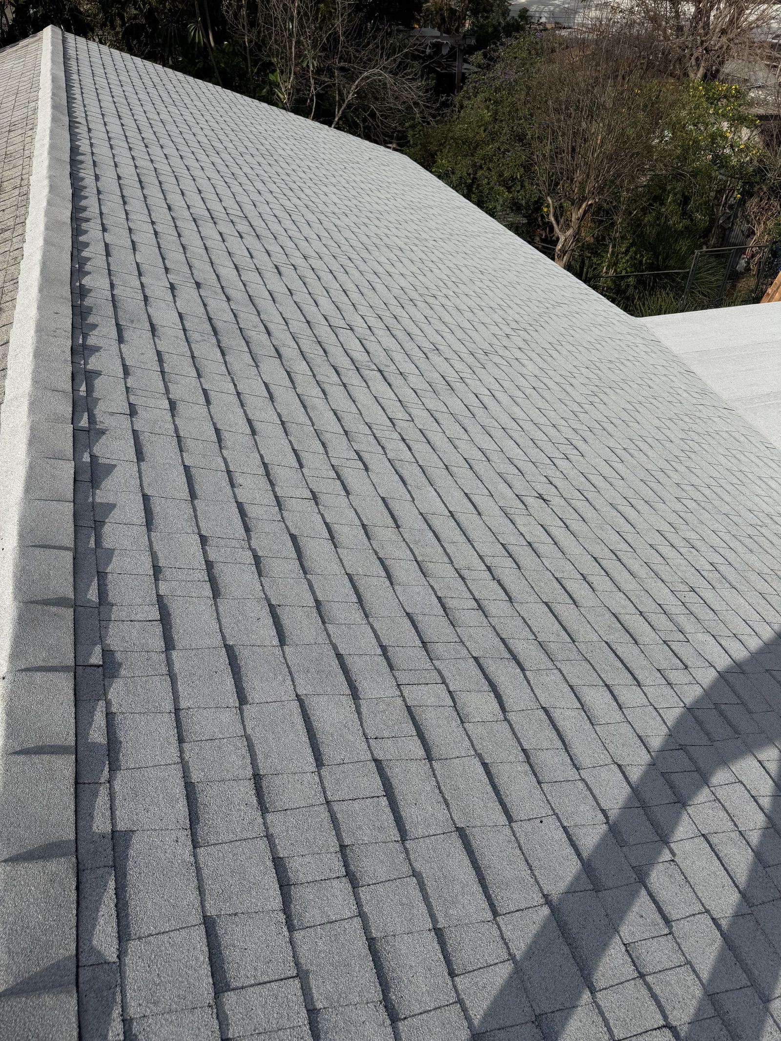 New roof installation